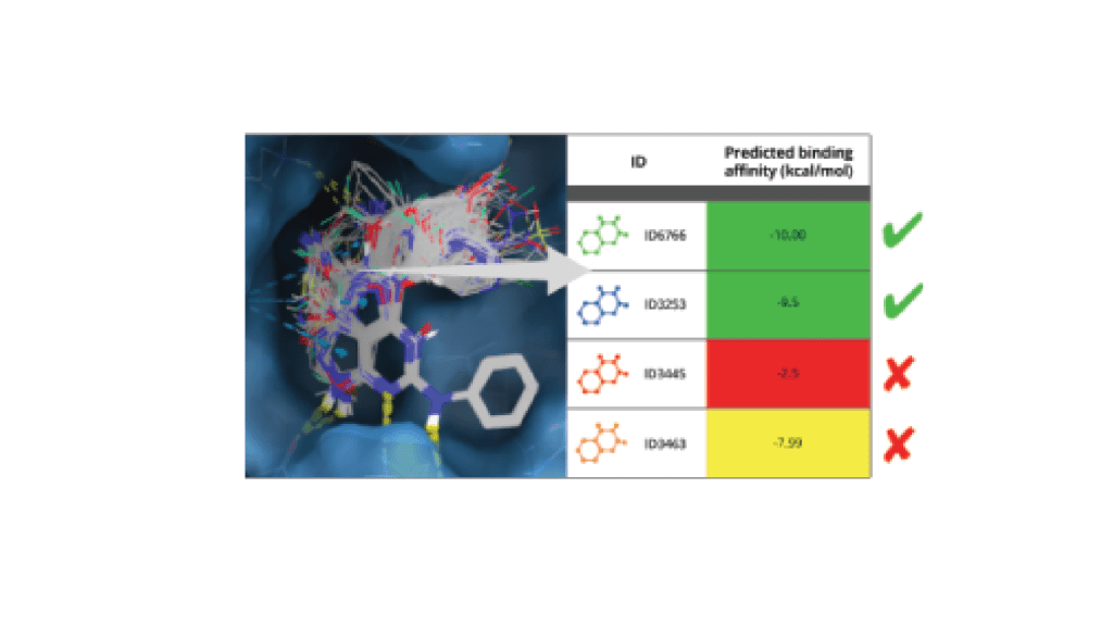 Score idea molecules with a highly accurate in silico binding affinity assay