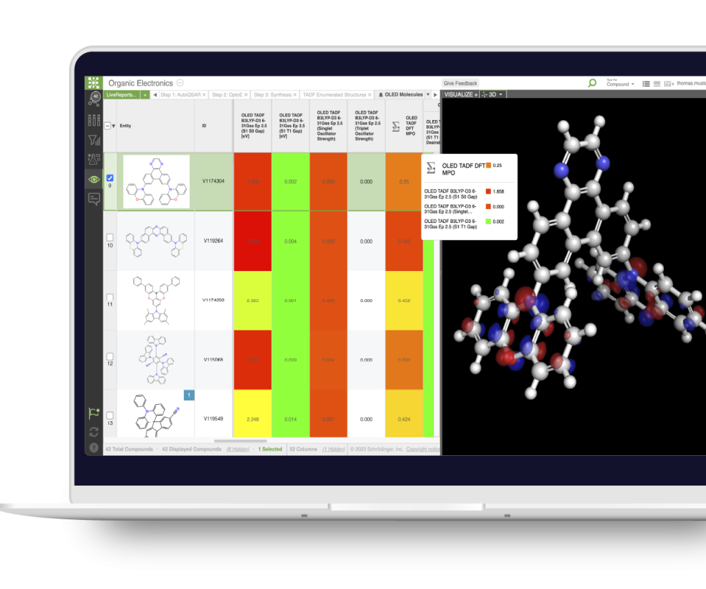 LiveDesign for Materials Science