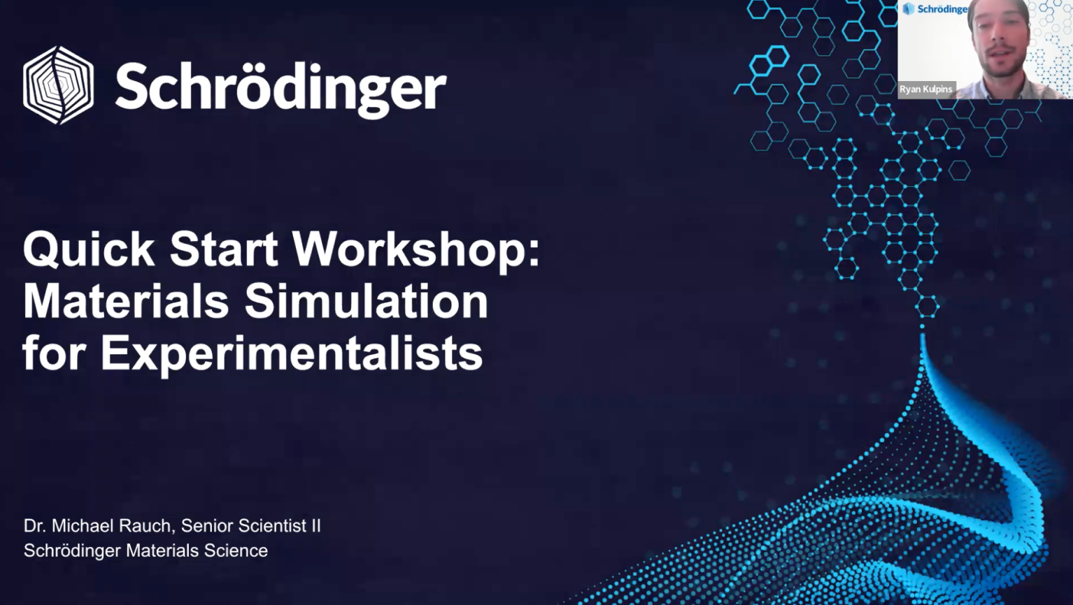 Quick Start Workshop: Materials Simulation for Experimentalists